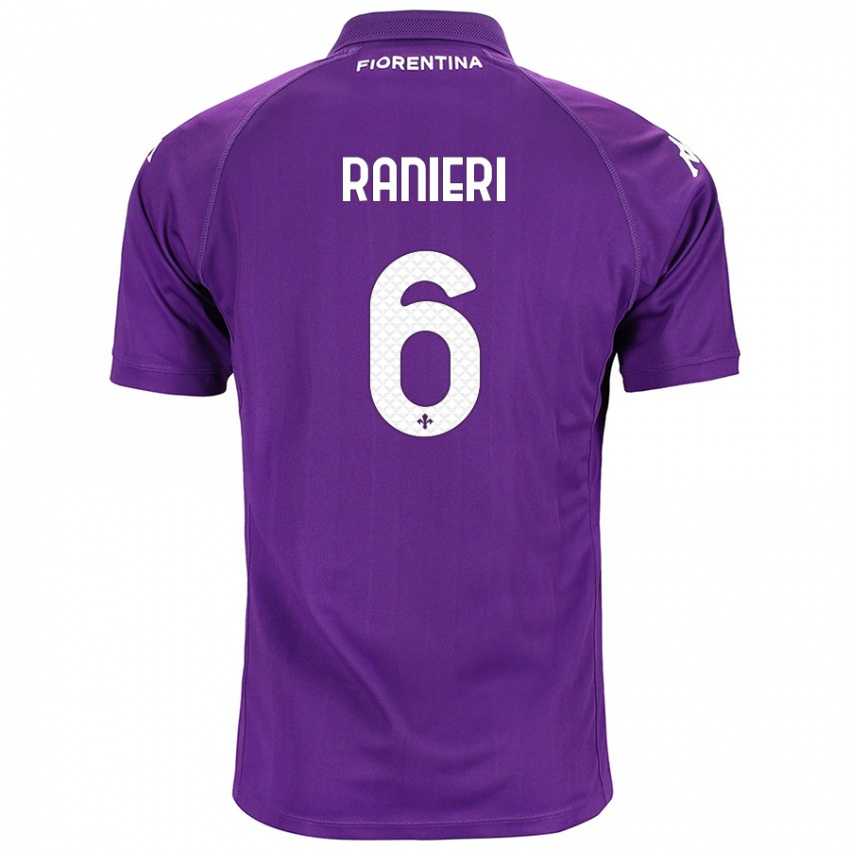 Criança Camisola Luca Ranieri #6 Roxo Principal 2024/25 Camisa