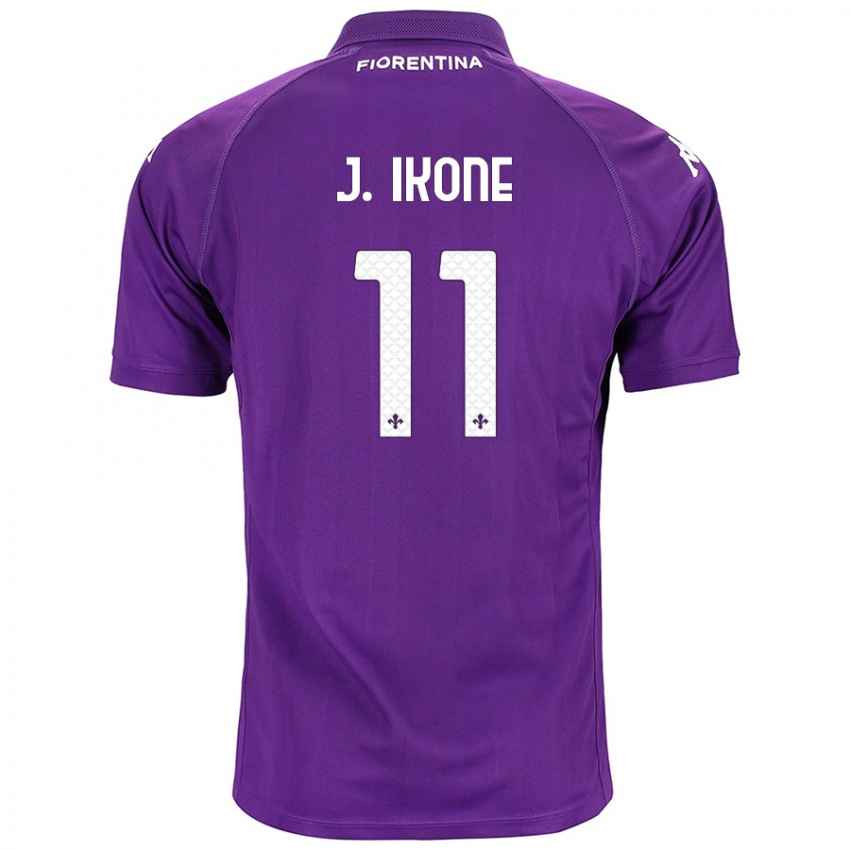 Criança Camisola Jonathan Ikoné #11 Roxo Principal 2024/25 Camisa