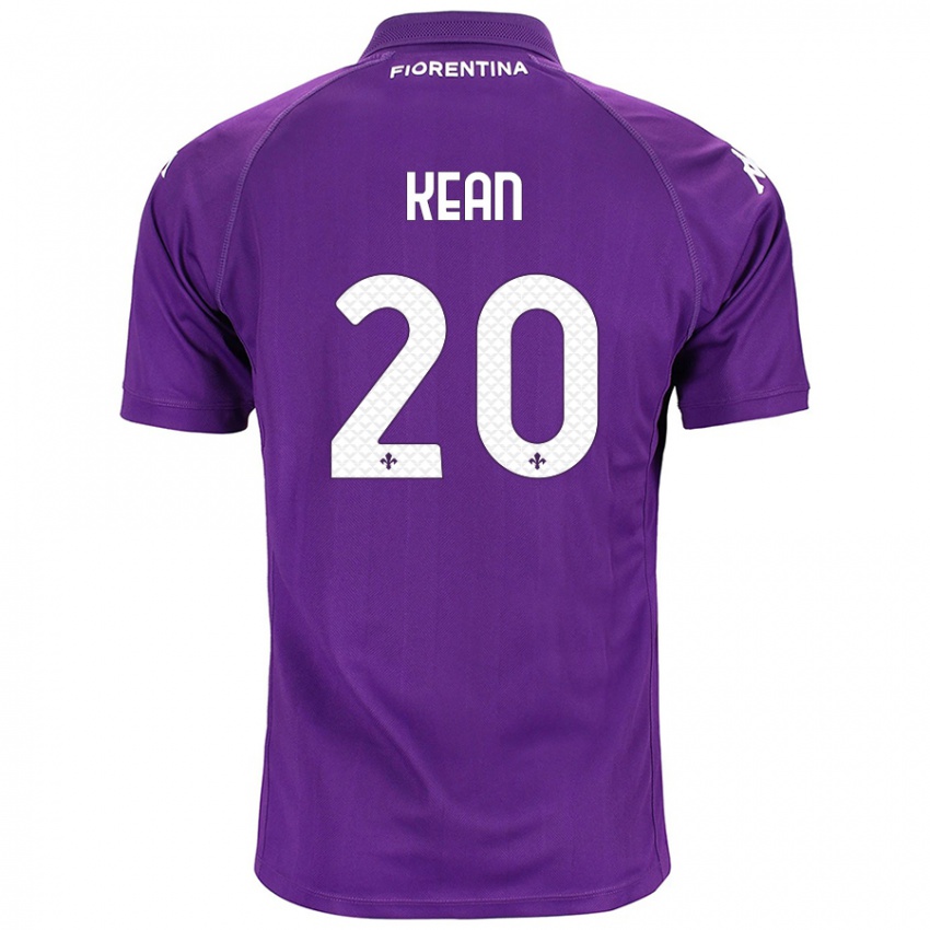 Criança Camisola Moise Kean #20 Roxo Principal 2024/25 Camisa