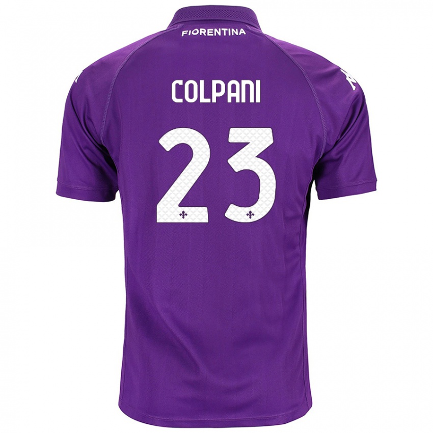 Criança Camisola Andrea Colpani #23 Roxo Principal 2024/25 Camisa