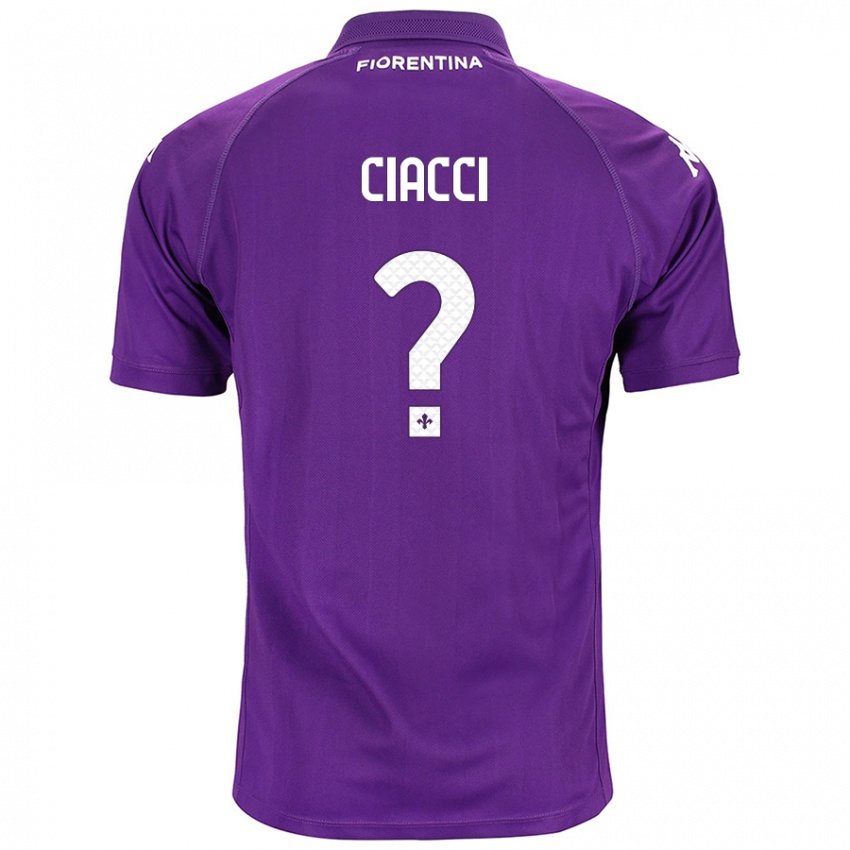 Criança Camisola Niccolò Ciacci #0 Roxo Principal 2024/25 Camisa