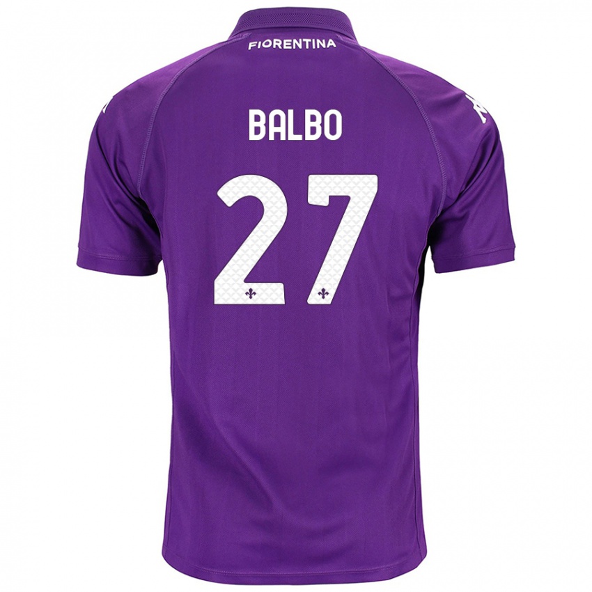 Criança Camisola Luis Balbo #27 Roxo Principal 2024/25 Camisa