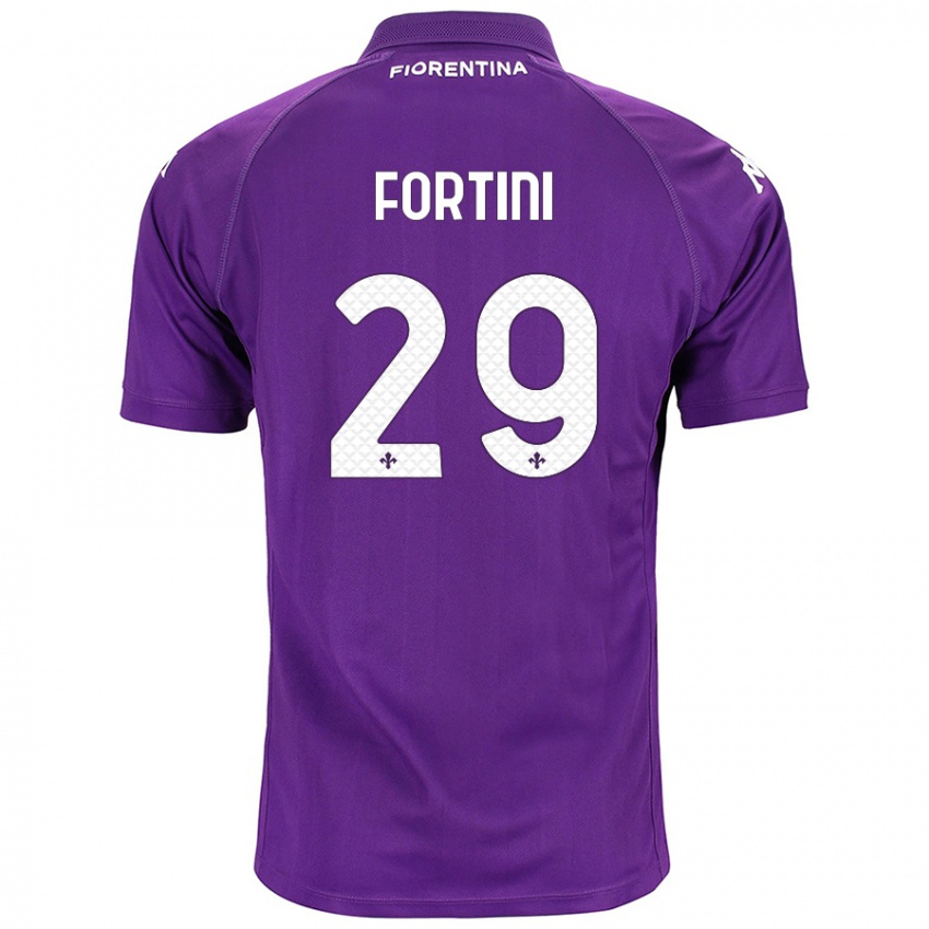 Criança Camisola Niccolò Fortini #29 Roxo Principal 2024/25 Camisa