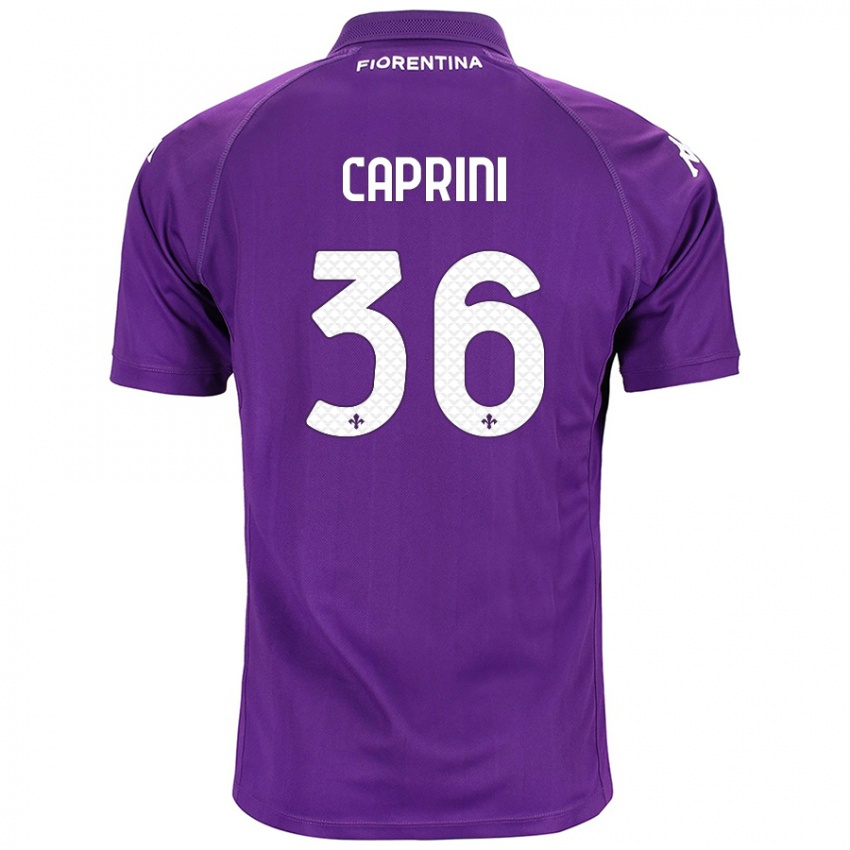 Criança Camisola Maat Daniel Caprini #36 Roxo Principal 2024/25 Camisa