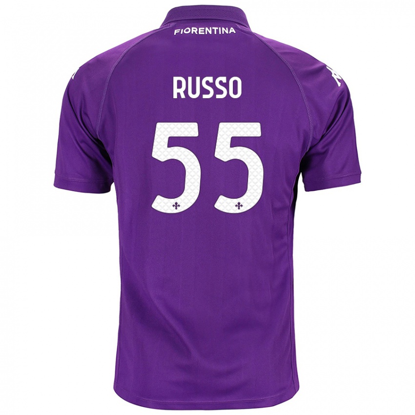 Criança Camisola Federica Russo #55 Roxo Principal 2024/25 Camisa