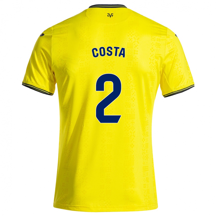 Criança Camisola Logan Costa #2 Preto Amarelo Principal 2024/25 Camisa