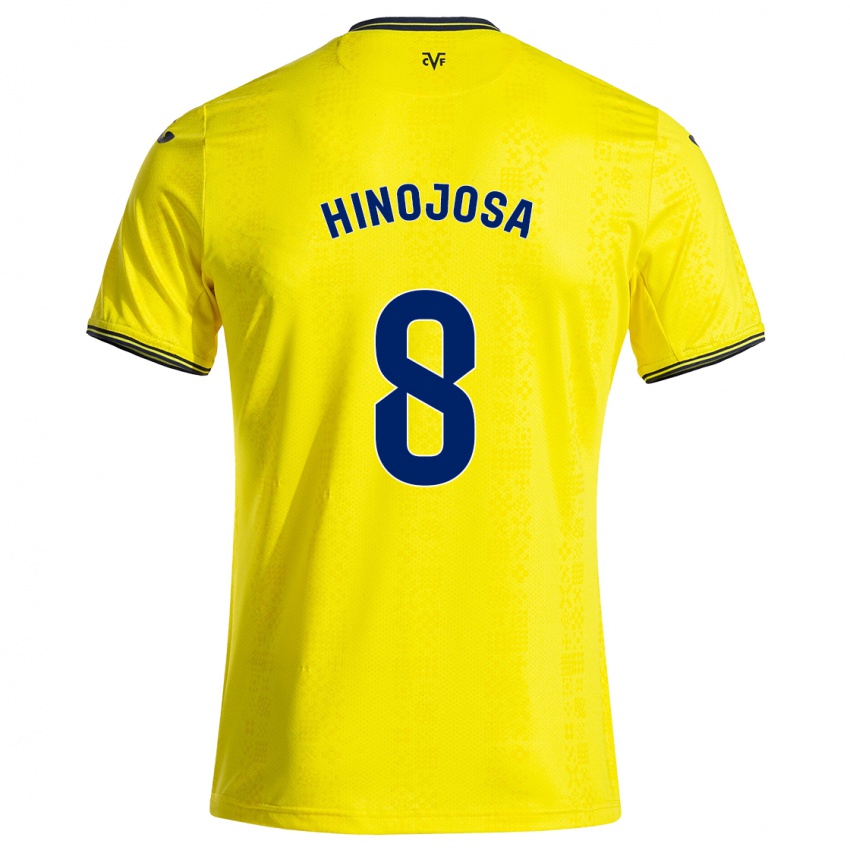 Criança Camisola Sergio Hinojosa #8 Preto Amarelo Principal 2024/25 Camisa