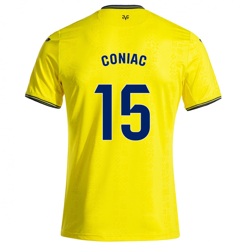 Criança Camisola Edu Coniac #15 Preto Amarelo Principal 2024/25 Camisa