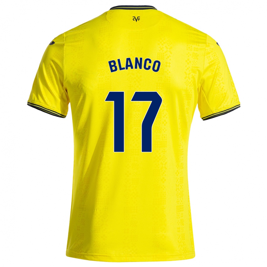 Criança Camisola Fabio Blanco #17 Preto Amarelo Principal 2024/25 Camisa