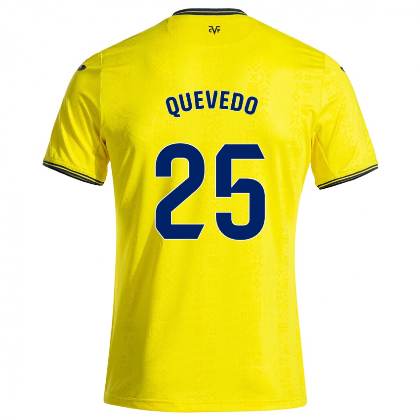 Criança Camisola Alex Quevedo #25 Preto Amarelo Principal 2024/25 Camisa