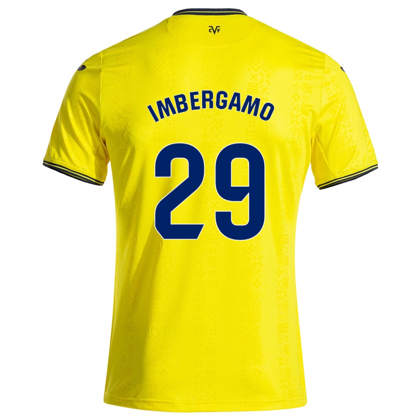 Criança Camisola Mar Imbergamo #29 Preto Amarelo Principal 2024/25 Camisa