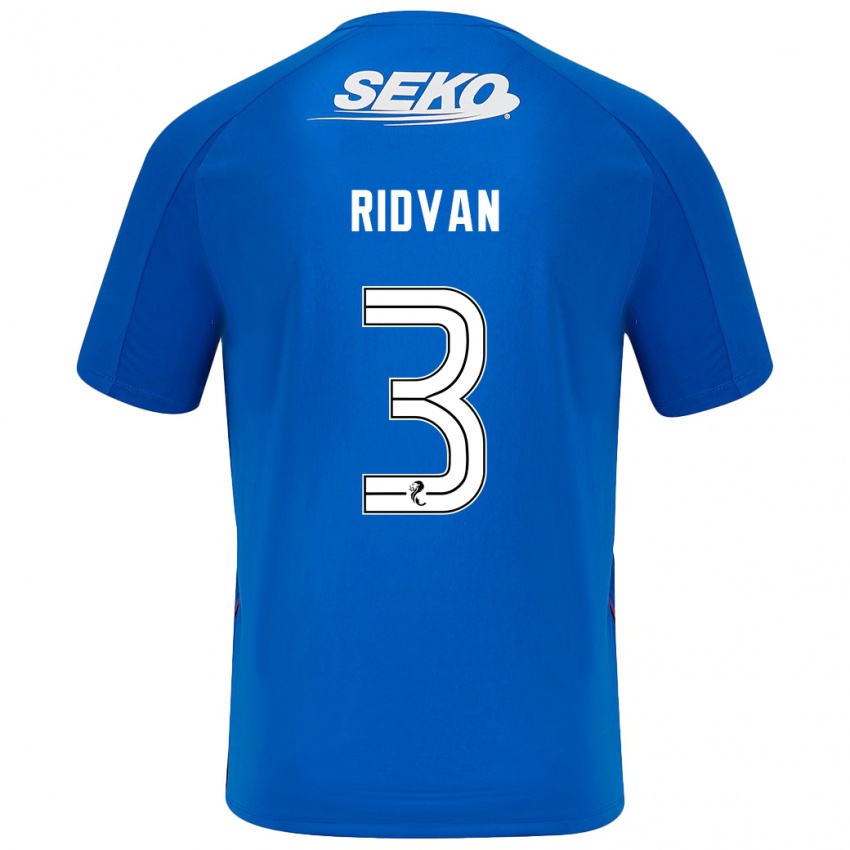 Criança Camisola Rıdvan Yılmaz #3 Azul Escuro Principal 2024/25 Camisa