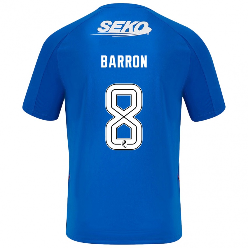 Criança Camisola Connor Barron #8 Azul Escuro Principal 2024/25 Camisa