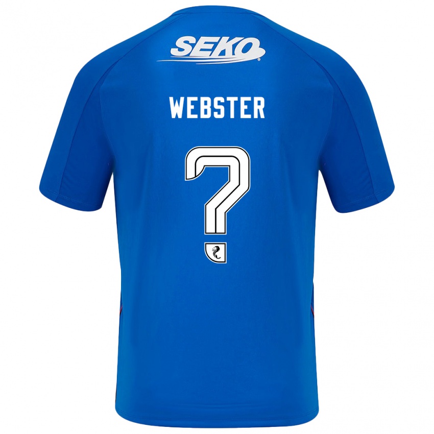 Criança Camisola Kristian Webster #0 Azul Escuro Principal 2024/25 Camisa