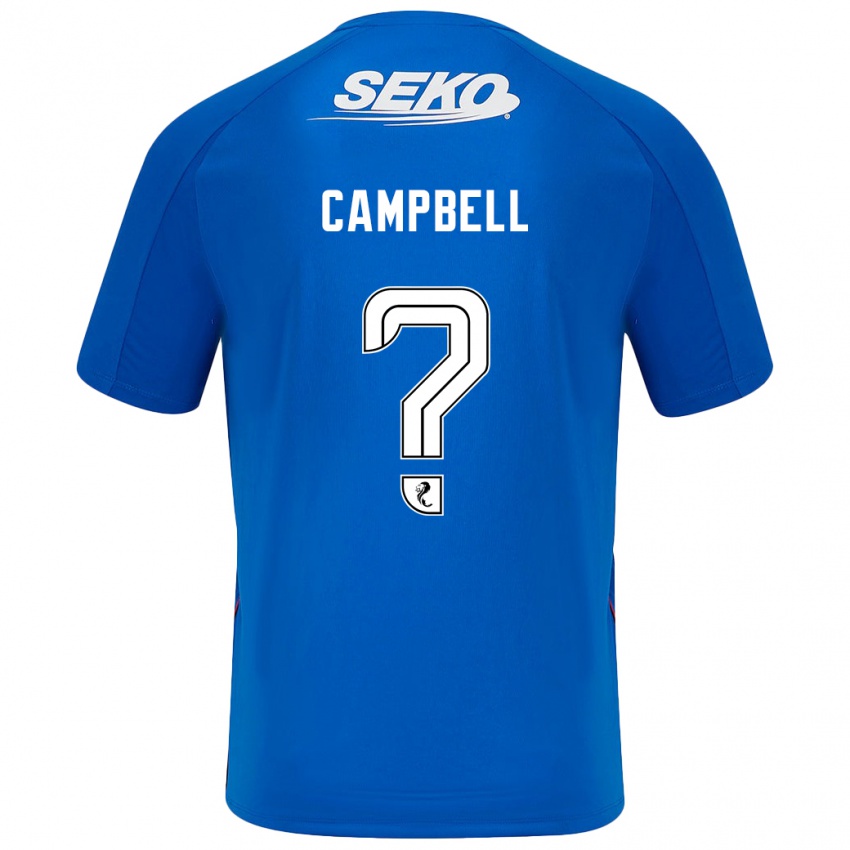 Criança Camisola Connor Campbell #0 Azul Escuro Principal 2024/25 Camisa