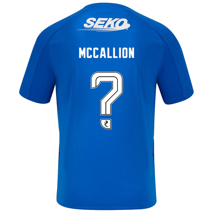 Criança Camisola Aiden Mccallion #0 Azul Escuro Principal 2024/25 Camisa