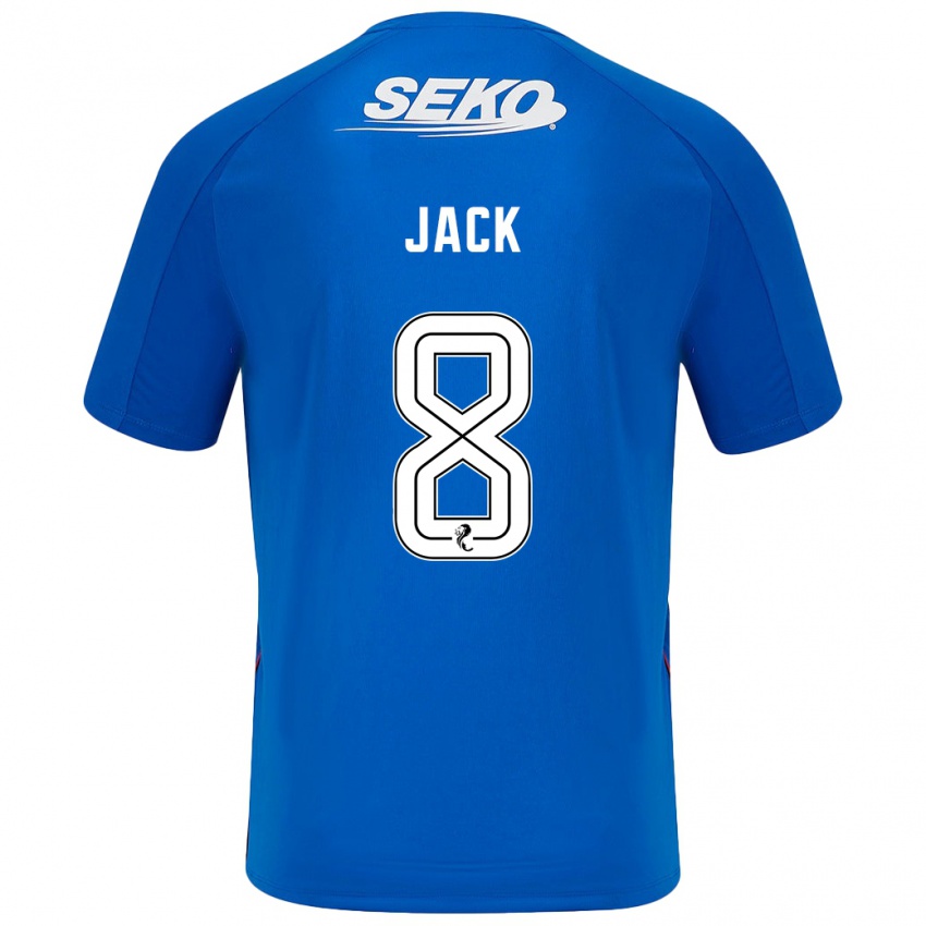 Criança Camisola Ryan Jack #8 Azul Escuro Principal 2024/25 Camisa