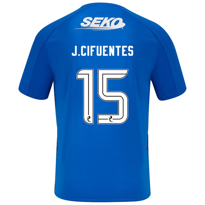 Criança Camisola José Cifuentes #15 Azul Escuro Principal 2024/25 Camisa