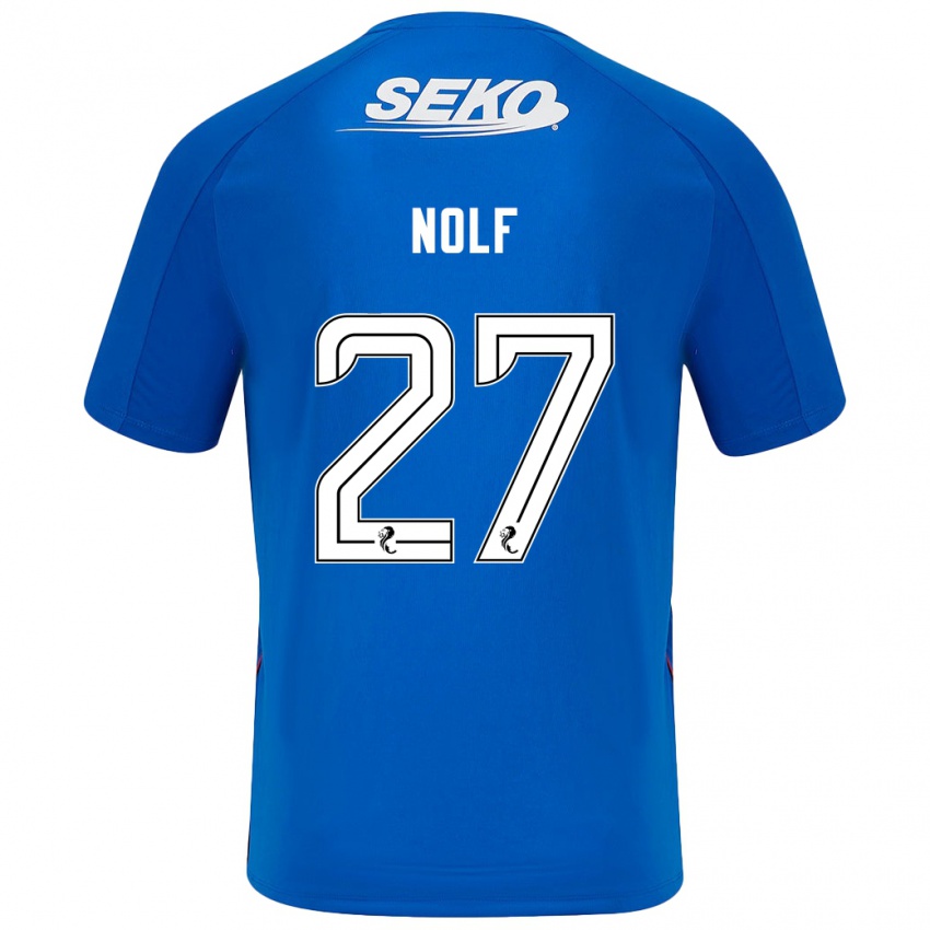 Criança Camisola Madeline Nolf #27 Azul Escuro Principal 2024/25 Camisa