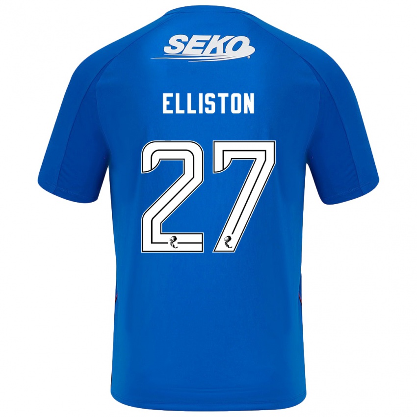 Criança Camisola Maddie Elliston #27 Azul Escuro Principal 2024/25 Camisa