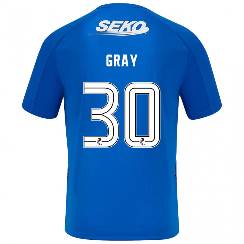 Criança Camisola Georgia Gray #30 Azul Escuro Principal 2024/25 Camisa