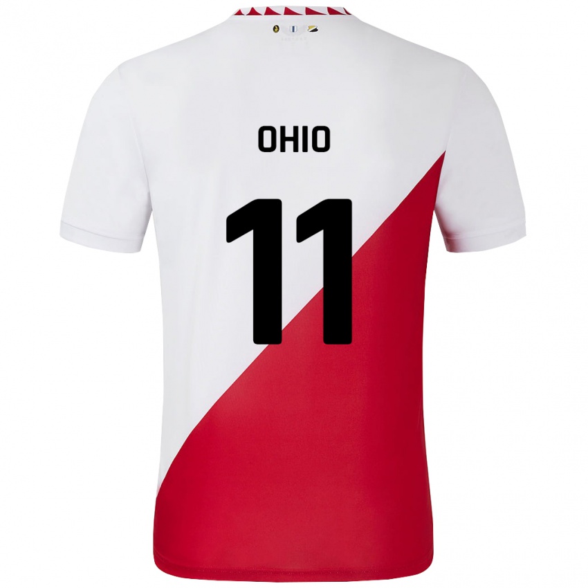 Criança Camisola Noah Ohio #11 Vermelho Branco Principal 2024/25 Camisa