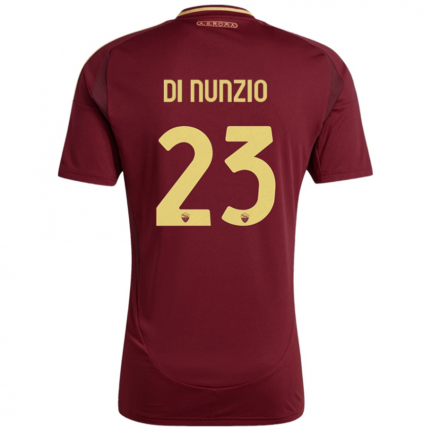 Criança Camisola Alessandro Di Nunzio #23 Ouro Castanho Vermelho Principal 2024/25 Camisa