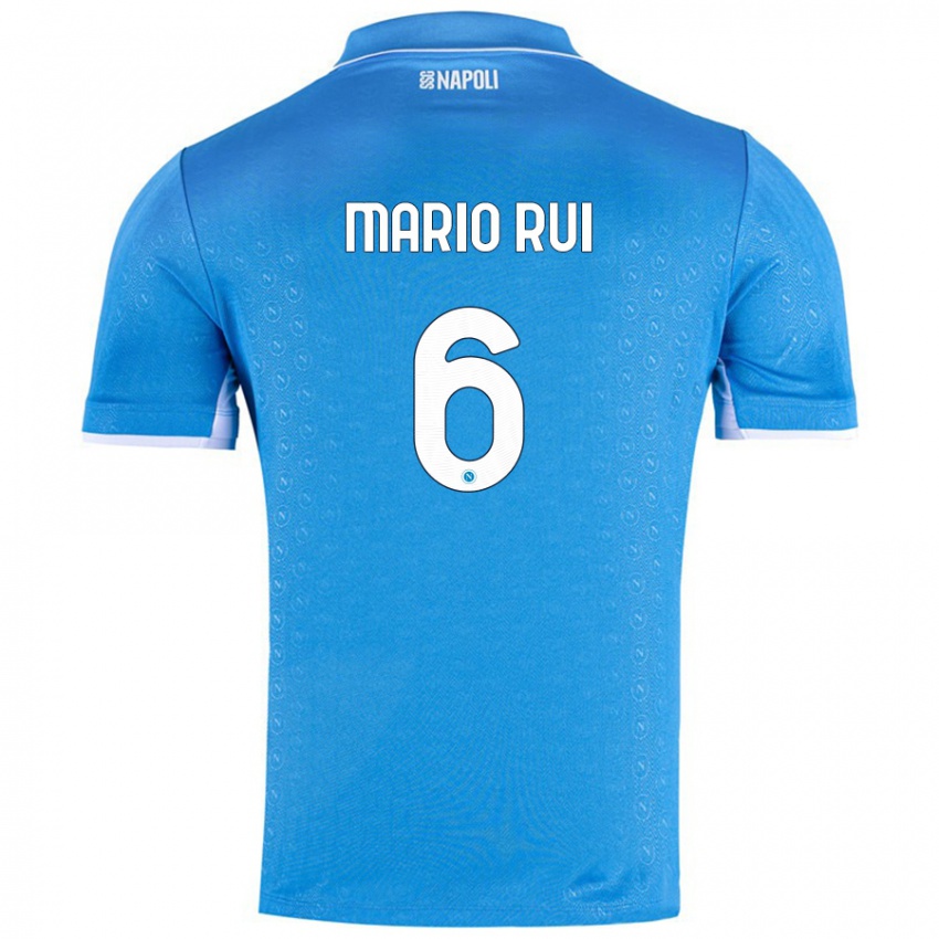 Criança Camisola Mario Rui #6 Celeiro Azul Principal 2024/25 Camisa