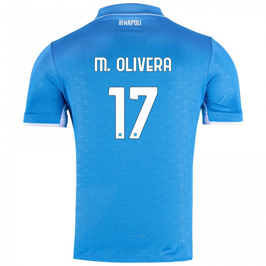 Criança Camisola Mathias Olivera #17 Celeiro Azul Principal 2024/25 Camisa