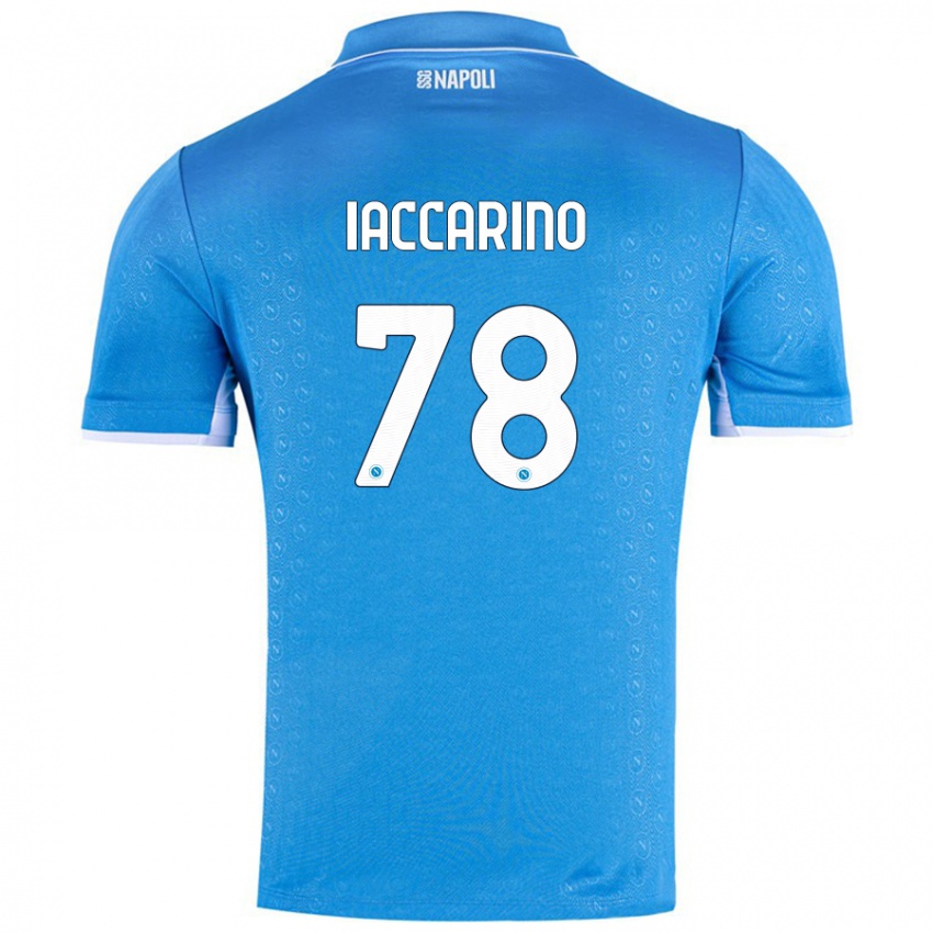 Criança Camisola Gennaro Iaccarino #78 Celeiro Azul Principal 2024/25 Camisa