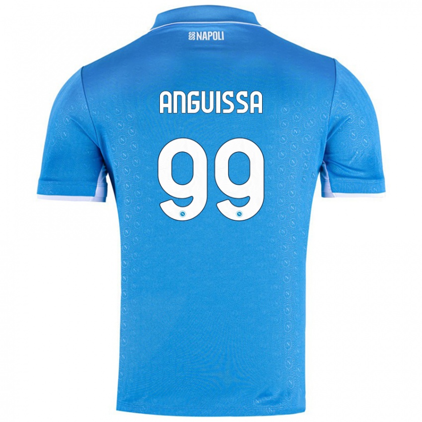 Criança Camisola Andre Zambo Anguissa #99 Celeiro Azul Principal 2024/25 Camisa