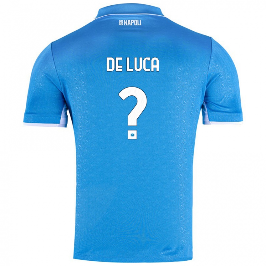 Criança Camisola Alfonso De Luca #0 Celeiro Azul Principal 2024/25 Camisa