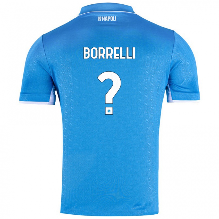 Criança Camisola Ciro Borrelli #0 Celeiro Azul Principal 2024/25 Camisa