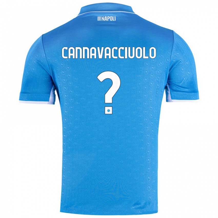 Criança Camisola Luigi Pio Cannavacciuolo #0 Celeiro Azul Principal 2024/25 Camisa