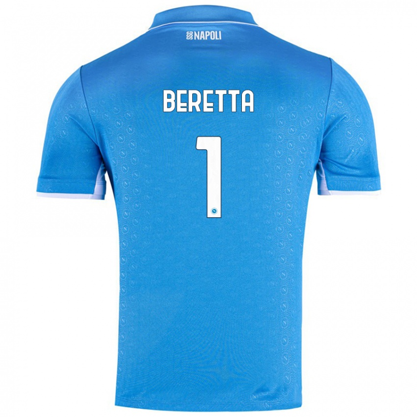 Criança Camisola Beatrice Beretta #1 Celeiro Azul Principal 2024/25 Camisa