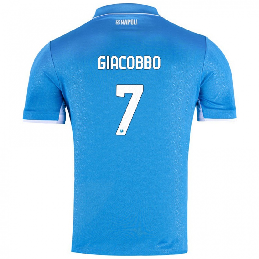 Criança Camisola Giulia Giacobbo #7 Celeiro Azul Principal 2024/25 Camisa