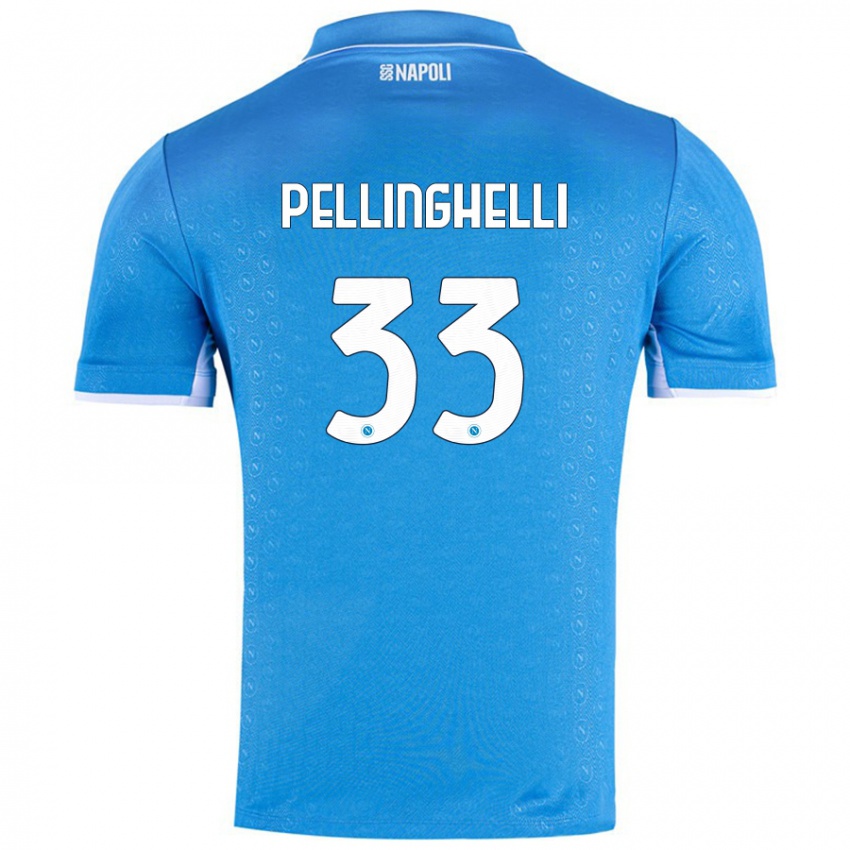 Criança Camisola Alice Pellinghelli #33 Celeiro Azul Principal 2024/25 Camisa