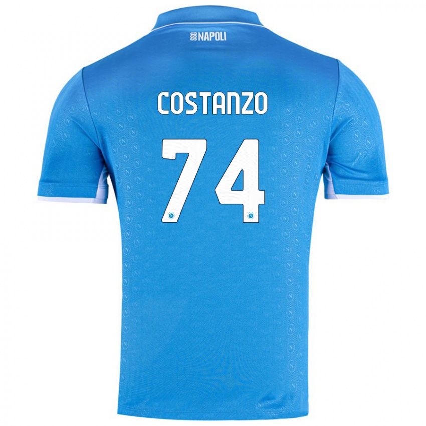 Criança Camisola Davide Costanzo #74 Celeiro Azul Principal 2024/25 Camisa