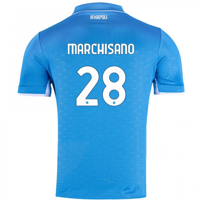 Criança Camisola Matteo Marchisano #28 Celeiro Azul Principal 2024/25 Camisa