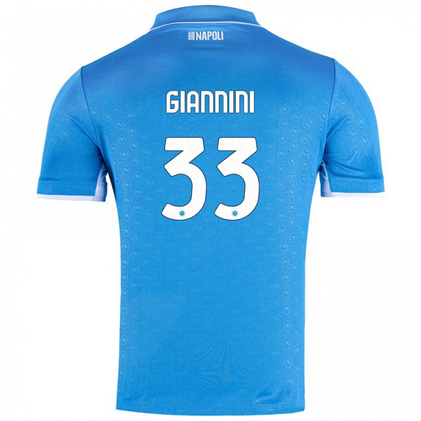 Criança Camisola Enrico Giannini #33 Celeiro Azul Principal 2024/25 Camisa