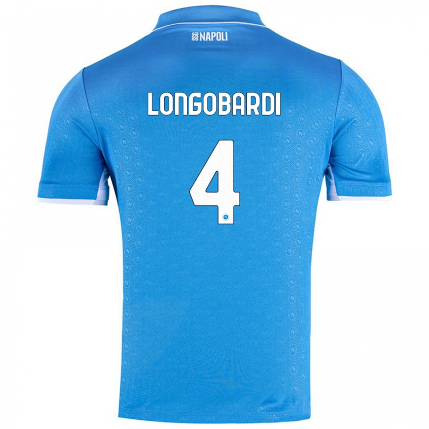 Criança Camisola Salvatore Longobardi #4 Celeiro Azul Principal 2024/25 Camisa