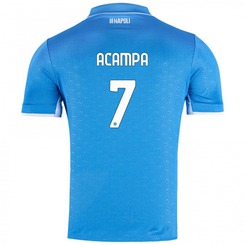 Criança Camisola Davide Acampa #7 Celeiro Azul Principal 2024/25 Camisa