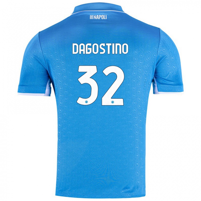 Criança Camisola Giuseppe Dagostino #32 Celeiro Azul Principal 2024/25 Camisa