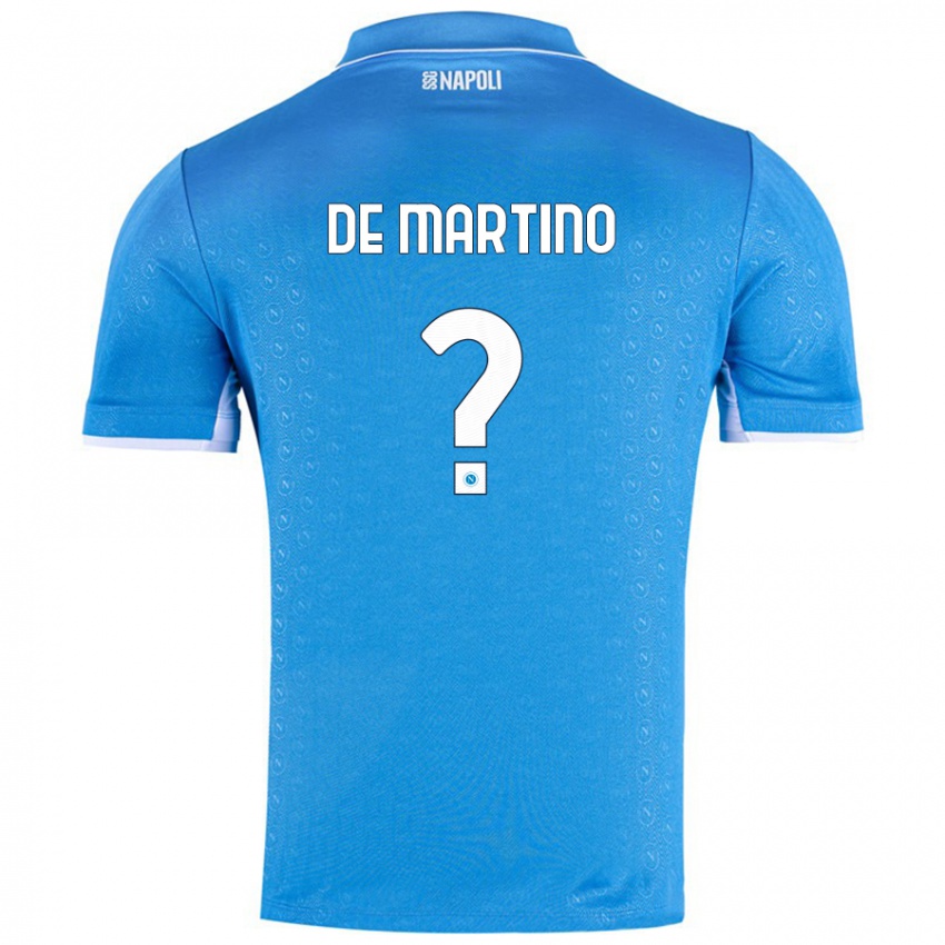 Criança Camisola Enrico Pio De Martino #0 Celeiro Azul Principal 2024/25 Camisa