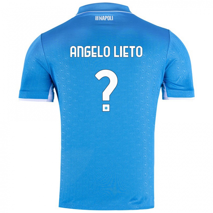 Criança Camisola Angelo Lieto #0 Celeiro Azul Principal 2024/25 Camisa