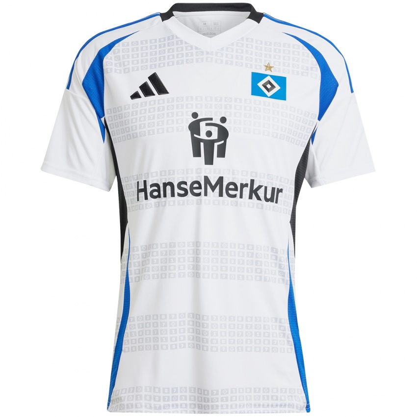 Criança Camisola Daniel Heuer Fernandes #1 Azul Branco Principal 2024/25 Camisa