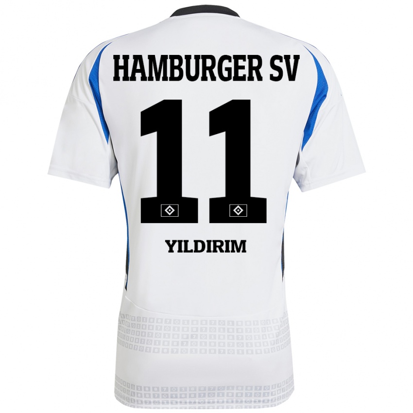 Criança Camisola Mehmet Yildirim #11 Azul Branco Principal 2024/25 Camisa