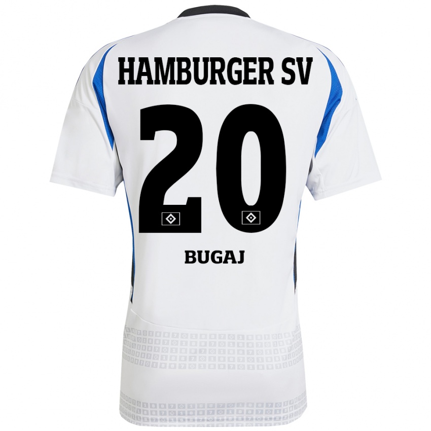 Criança Camisola Jan-Luca Bugaj #20 Azul Branco Principal 2024/25 Camisa