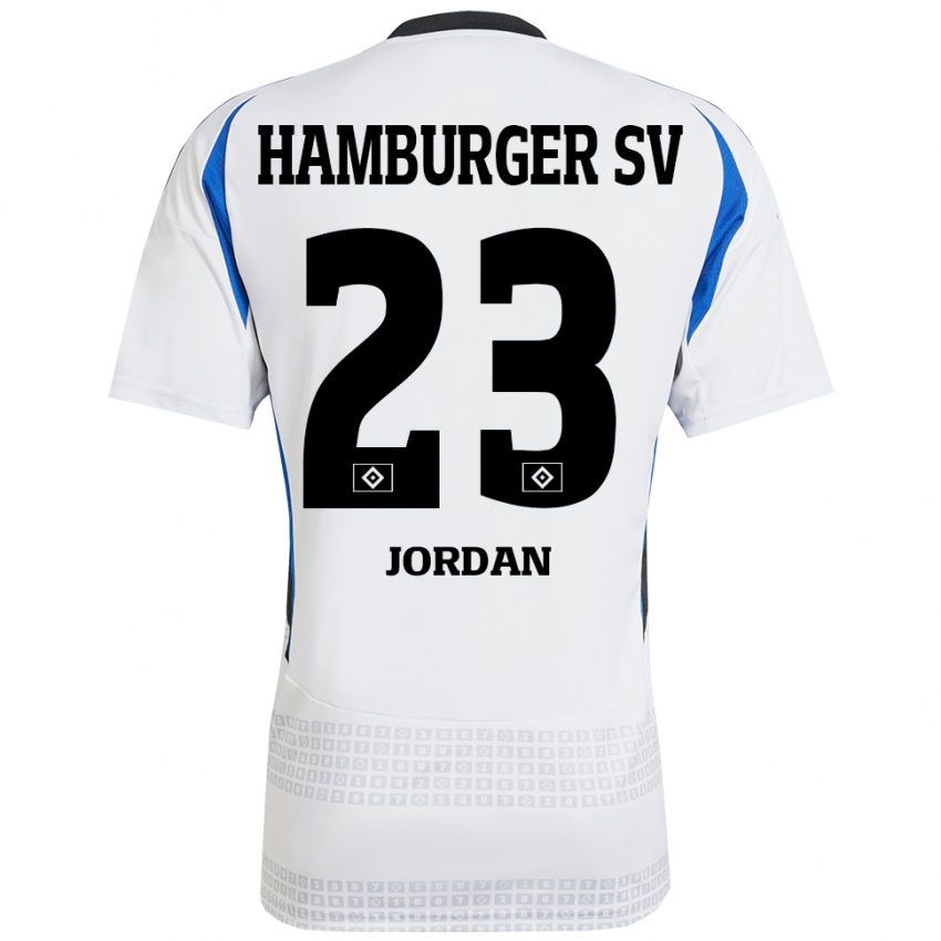 Criança Camisola Dominik Jordan #23 Azul Branco Principal 2024/25 Camisa