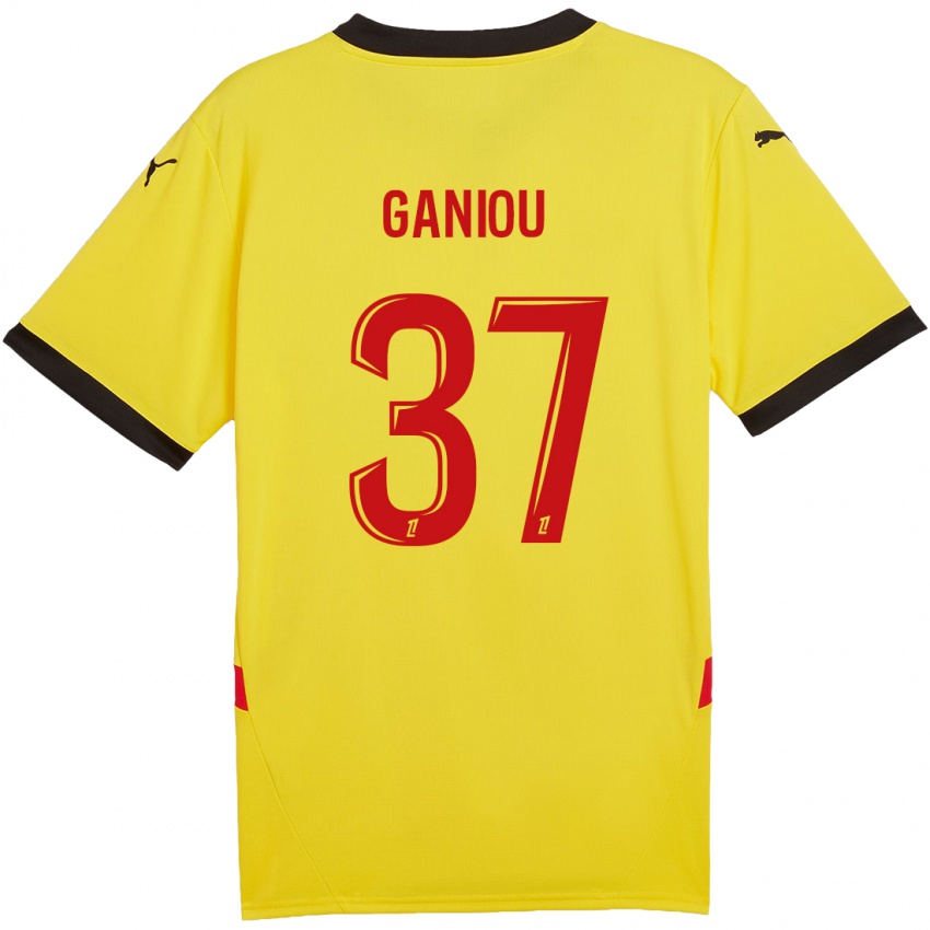 Criança Camisola Ismaëlo Ganiou #37 Vermelho Amarelo Principal 2024/25 Camisa